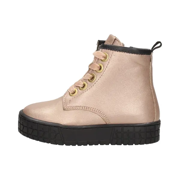 Keq Meisjes Veterschoenen Veterschoen Hoog - Champagne - Maat 24 thumbnail
