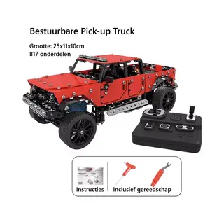 MetalMakers.nl Bestuurbare Auto - Metalen Diy Modelbouw Bouwpakket - Rc - 817 Onderdelen