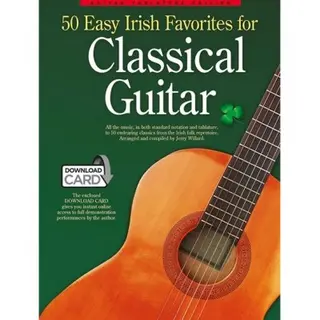 Hal Leonard Europe Limited 50 Easy Irish Favourites For Classical Guitar , Guitar Tablature Edition (Book & Download Card