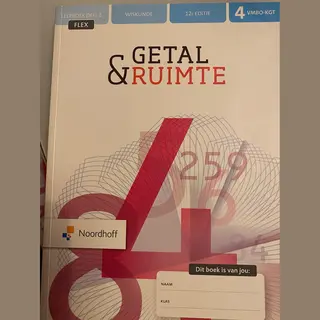 Getal & Ruimte 12e Ed Vmbo-kgt 4 1 Flex Leerboek