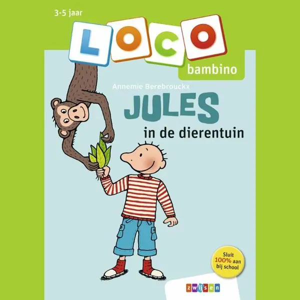 Loco Bambino - Boekje - Jules In De Dierentuin - 3-5 Jaar thumbnail