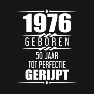 1976 Geboren 50 Jaar Tot Perfectie Gerijpt