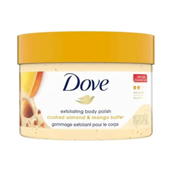 Dove Crushed Almond & Mango Butter Exfoliating Body Scrub - Lichaamsscrub - Bad & Douche - 298g thumbnail