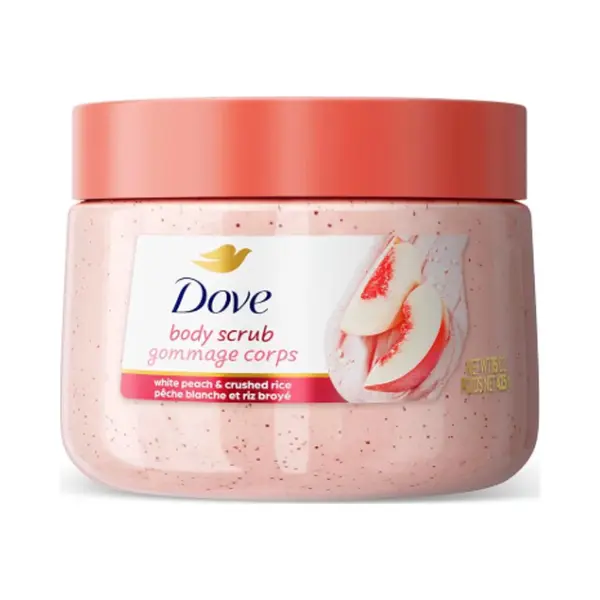 Dove Body Scrub - White Peach & Crushed Rice – Moisturize, Exfoliate And Nourish - 444ml thumbnail