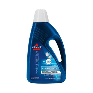 Bissell Wash & Refresh Febreze Cotton Fresh Carpet Cleaner Solution, Upholstery Shampoo For Use With All Leading Upright Carpet Cleaners, 1.5L, 1079E