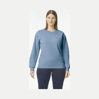 Gildan - Softstyle Midweight Fleece Crewneck Sweater - Stone Blue Maat M