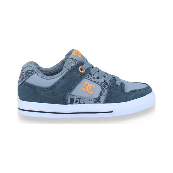 Dc Jongens Sneaker Pure Elastic Dark Grey/grey/orange | Maat, 28 thumbnail