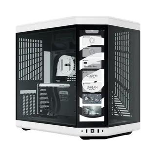 Hyte Y70 Touch Infinite Midi Tower Schwarz, Weiß