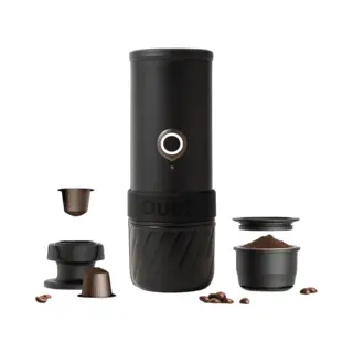 OutIn Mino Draagbare Espresso Machine Elektrisch | Usb Oplaadbaar | Voor Onderweg En Reizen | Geschikt Voor Cups En Gemalen Koffie | Compact En