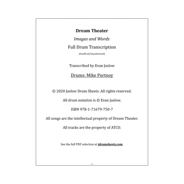 Dream Theater - Images And Words thumbnail