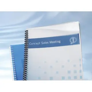 Gbc Binding Cover Poly Clear View A4 450 Micron Frosted
