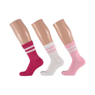 Apollo - Sport - Sokken - 3-pack - Roze - Wit - Maat 27/30