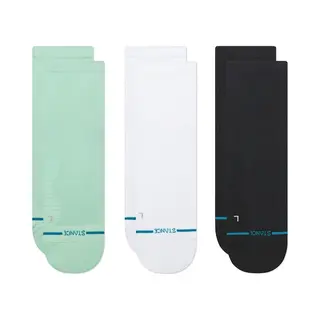 Stance Run Light Quarter Socken Blau Weiß Schwarz (3er-Pack) - M