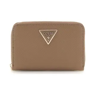 Guess Laurel Slg Medium Zip Around Wallet Dark Taupe