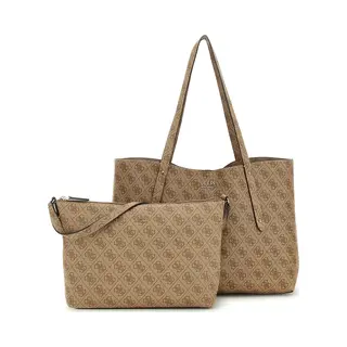 Guess Brenton Tote Latte Logo