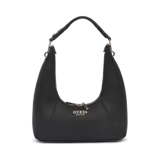 Guess Damen Calista Top Zip Shoulder Bag Umhängetasche, Schwarz