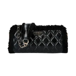 Guess Schoudertas Cristi Top Zip Crossbody Bag Black Zwart