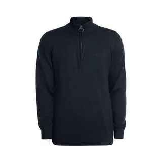 Barbour Herren Baumwollstrick Mit Halbem Reißverschluss, Navy, Xxl