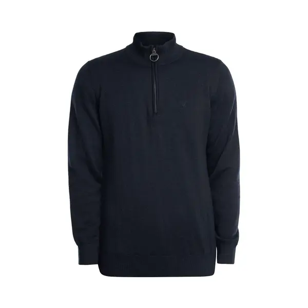 Barbour Herren Baumwollstrick Mit Halbem Reißverschluss, Navy, Xxl thumbnail