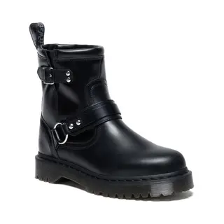 Dr. Martens Anistone Hrns - Black Orleans Bikerboot Schwarz In EU40