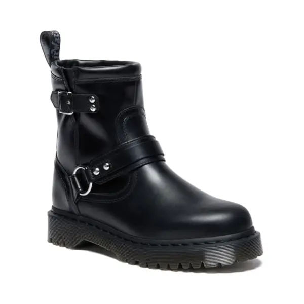 Dr. Martens Anistone Hrns - Black Orleans Bikerboot Schwarz In EU40 thumbnail