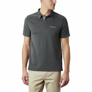 Columbia Men's Nelson Point Polo Shirt, Shark, Size Xxl
