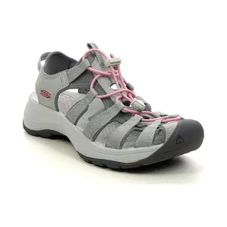 Keen Astoria West Light Grey Womens Closed Toe Sandals 1023589- In A Plain Man-made In Size 8