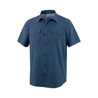 Columbia Herren Shirt Utilizer Ii Solid Short Sleeve, Collegiate Navy, Xl, 1577762