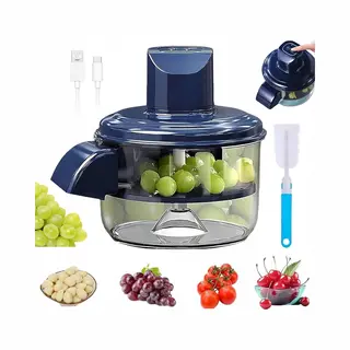 Fruitschiller - Elektrische Fruitschiller - Druiven Schilmachine - Inclusief Reinigingsborstel - 50W & 1300mAh Batterij - Draadloos & Afneembaar -