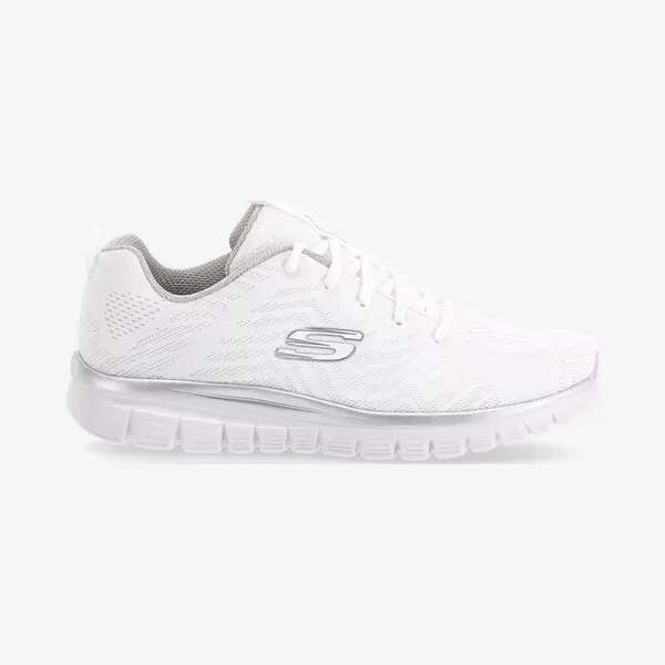 Skechers Graceful - Get Connected Damen Fitnessschuhe Weiß/grau/silber - 38.5 thumbnail