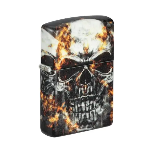 Zippo Windproof Lighter, Smokey Skulls Design – 540°, Colour Image – Refillable, Reusable, Windproof Design – Comes In Gift Box – Made In Usa thumbnail