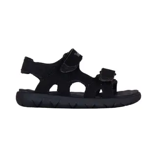 Timberland Unisex Für Kinder. TB0A1QXV0011 Perkins Row Ledersandalen Mit Fersenriemen Schwarz (21), Wohnung, Klettverschluss, Lässig, Kinder
