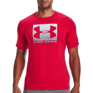 Under Armour Boxed Sportstyle Ss Heren Sportshirt - Maat M - Red/Steel
