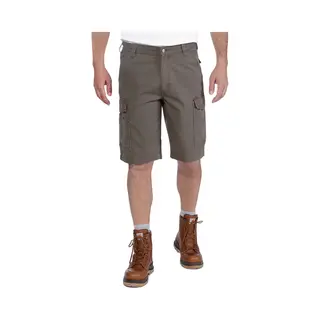 Carhartt Herren Rugged Flex® Relaxed Fit Cargo-Arbeitsshorts Aus Canvas, Asphalt, W40