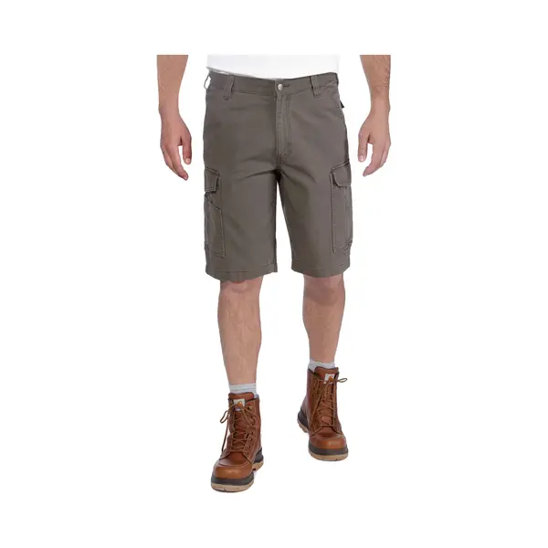 Carhartt Herren Rugged Flex® Relaxed Fit Cargo-Arbeitsshorts Aus Canvas, Asphalt, W40 thumbnail