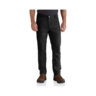 Carhartt, Mannen, Broek, Spodnie Rigby Straight Fit Broek Zwart, Zwart, (36)