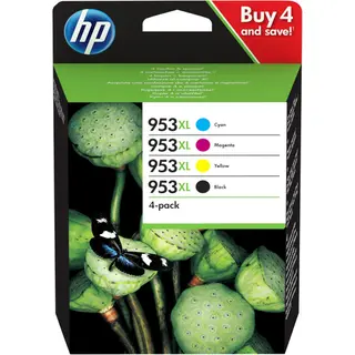Hp 953XL inktcartridge Origineel Hoog (Xl) rendement Zwart, Cyaan, Magenta, Geel