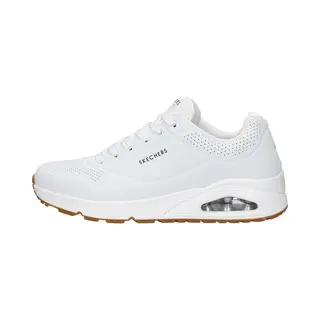 Skechers Für Herren. 52458 Uno Stand On Air Turnschuhe Weiß (43), Wohnung, 1 Bis 3 Cm, Schnürsenkel, Lässig, Sportlich, Laufen