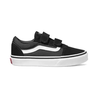 Vans Yt Ward V (Suede/Canvas)Black/White -Maat 29