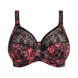 Elomi - Morgan Beugel Bh Dark Romance - Maat 90G - Zwart/Meerkleurig