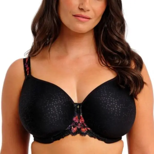 Fantasie Magdalena – Voorgevormde Bh Met Beugel – Zwart Met Bloemenaccent - 75-90E thumbnail