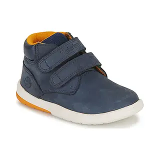 Timberland Boys Toddle Tracks Mid Hook & Loop Boots In Navy