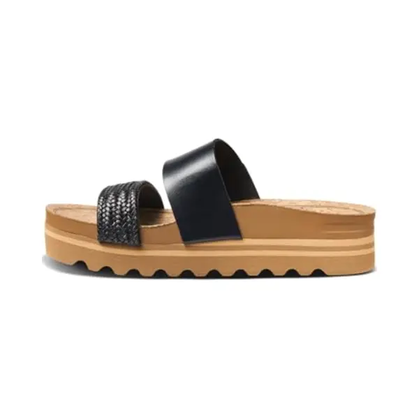 Reef Damen Cushion Bounce Vista Hi Schiebe-Sandalen, Schwarz thumbnail