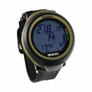 Mares Puck 4 Tauchcomputer - Luft Und Nitrox, Farbe, Olive