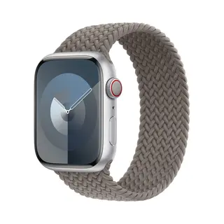Apple Gevlochten Solobandje Voor De Apple Watch | 38/40/41/42 Mm - Maat 2 - Clay