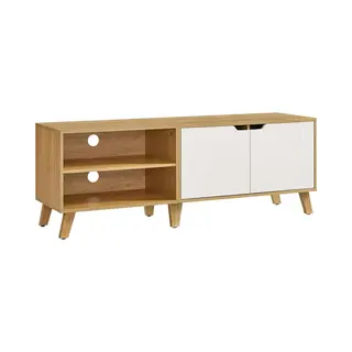 Vasagle Tv-Schrank 140 Cm Lang Natureichenfarben-cremeweiß