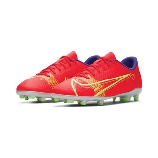 Nike Mercurial Vapor 14 Club Fg/Mg Sportschoenen - Maat 36 - Unisex - Rood/geel