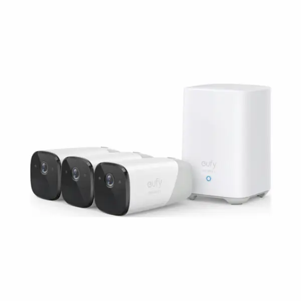 Eufy eufyCam 2 Pro 3-Cam Kit Patrone (Form) Ip-Sicherheitskamera Innen & Außen 2048 x 1080 Pixel Wand thumbnail