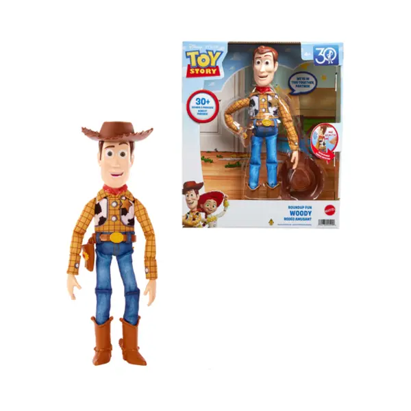Mattel Disney Pixar Toy Story Roundup Fun Woody Action Figure thumbnail
