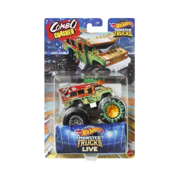 Hot Wheels Monster Trucks Combo Crasher Vehicle thumbnail